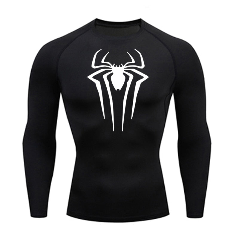 Spider-Man  Long Sleeve Compression Shirt – Dark Knight Athleisure