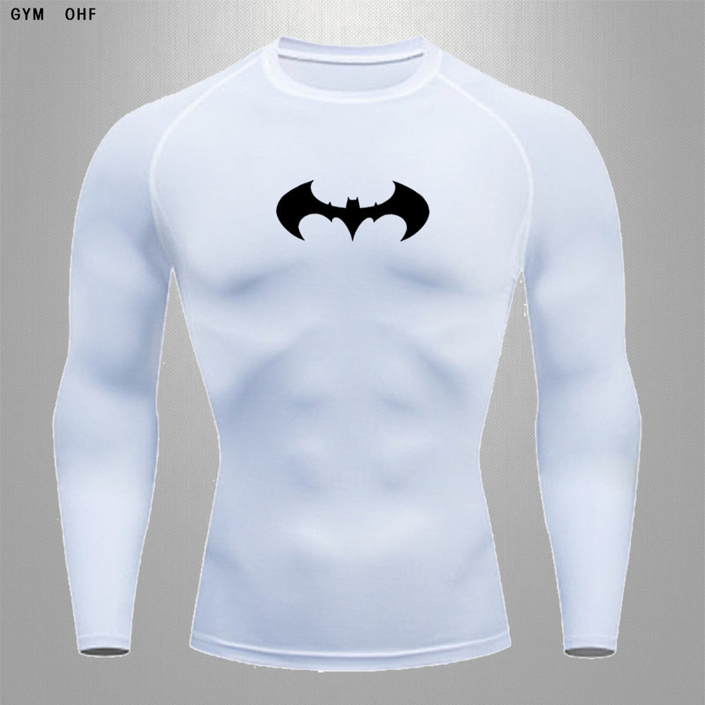 Batman Emblem  Long Sleeve Compression Shirt – Dark Knight Athleisure