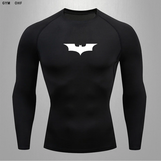 Batman Crest | Long Sleeve Compression Shirt – Dark Knight Athleisure